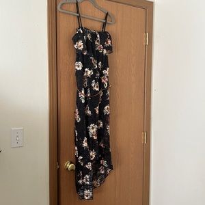 Black with flowers dress great summers dress